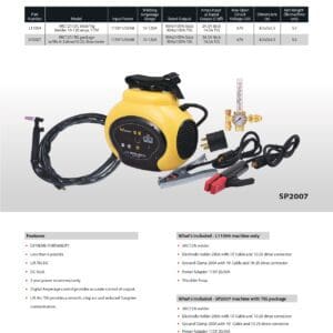 A yellow and black electrical device with its instructions.