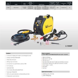 A page from the welding equipment catalog