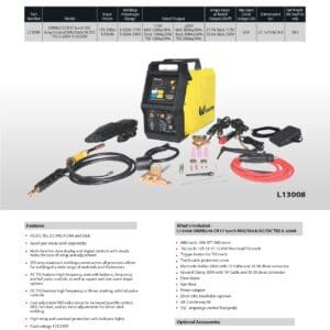 A page from the brochure showing the contents of an electrical device.