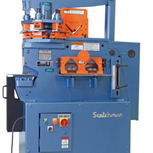 Industrial metal cutting and punching machine.