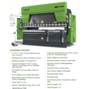 Advanced CNC hydraulic press brake machine.