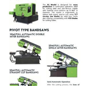 Various industrial saws and bandsaws displayed.
